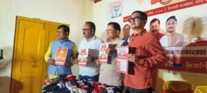 Dibrugarh MLA Prasanta Phukan releases BJP’s Sanklap Patra, flood & erosion main priority
